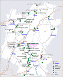 la carte des sites touristiques de Guilin