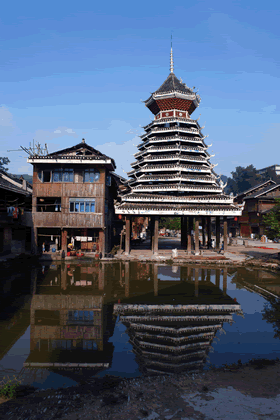 tour de tambour de Zhaoxing