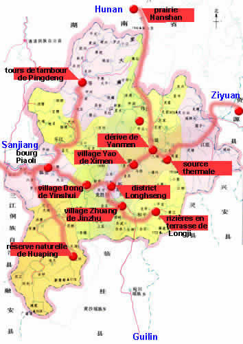 carte de Longsheng